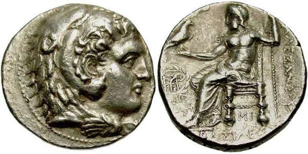  Tetradrachm Macedonian Kingdom (800BC-146BC) Silber Alexander III der Große (356BC-323BC)