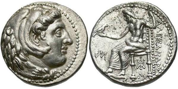  Tetradrachm Macedonian Kingdom (800BC-146BC) Silber Alexander III der Große (356BC-323BC)