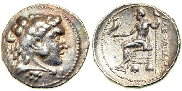  Tetradrachm Macedonian Kingdom (800BC-146BC) Silber Alexander III der Große (356BC-323BC)