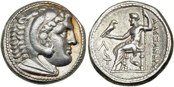  Tetradrachm Macedonian Kingdom (800BC-146BC) Silver Alexander III of Macedon (356BC-323BC)