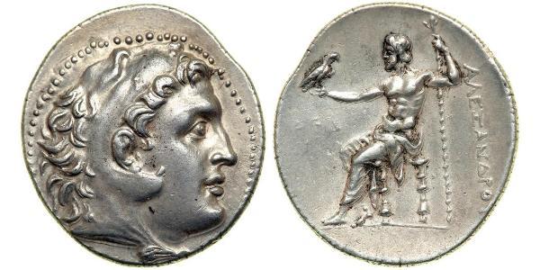 Tetradrachm Macedonian Kingdom (800BC-146BC) Silver Alexander III of Macedon (356BC-323BC)