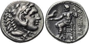  Tetradrachm 馬其頓王國 (808 BC - 168 BC) 銀 亚历山大大帝 (356BC-323BC)