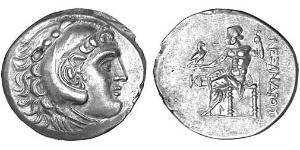  Tetradrachm 馬其頓王國 (808 BC - 168 BC) 銀 亚历山大大帝 (356BC-323BC)