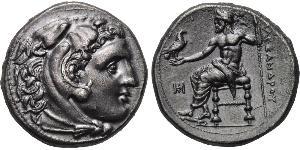  Tetradrachm 馬其頓王國 (808 BC - 168 BC) 銀 亚历山大大帝 (356BC-323BC)