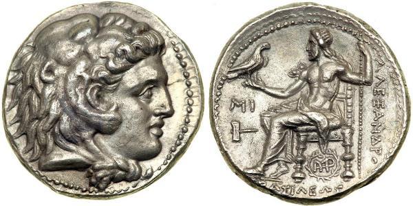  Tetradrachm 馬其頓王國 (808 BC - 168 BC) 銀 亚历山大大帝 (356BC-323BC)