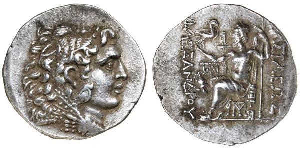  Tetradracma Reino de Macedonia (800BC-146BC) Plata Alejandro III de Macedonia (356BC-323BC)