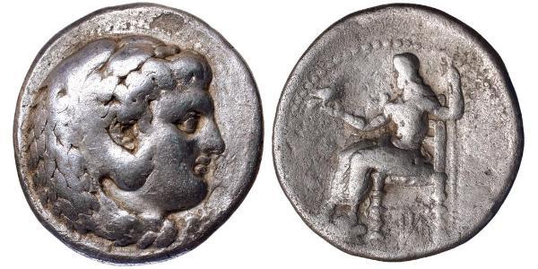  Tetradracma Reino de Macedonia (800BC-146BC) Plata Alejandro III de Macedonia (356BC-323BC)