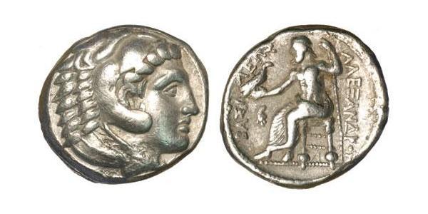  Tetradracma Reino de Macedonia (800BC-146BC) Plata Alejandro III de Macedonia (356BC-323BC)