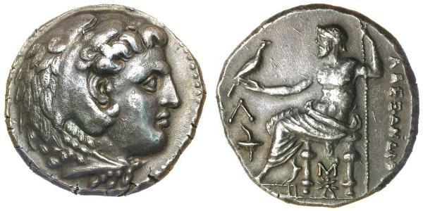  Tetradracma Reino de Macedonia (800BC-146BC) Plata Alejandro III de Macedonia (356BC-323BC)