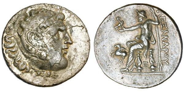  Tetradracma Reino de Macedonia (800BC-146BC) Plata Alejandro III de Macedonia (356BC-323BC)