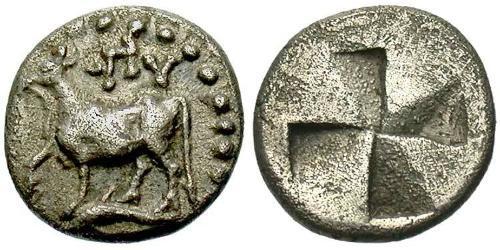  Tetrobol Древняя Греция (1100BC-330) Серебро 