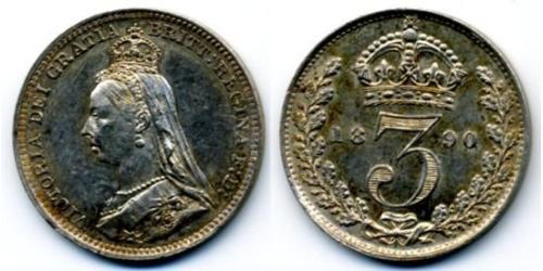  Threepence Соединённое королевство Великобритании и Ирландии (1801-1922) Серебро Виктория (1819 - 1901)