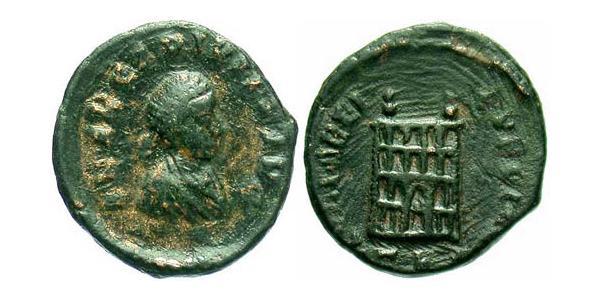  Tremissis  Western Roman Empire (285-476) 青铜 阿卡狄奧斯