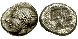  Trihemiobol Древняя Греция (1100BC-330) Серебро 