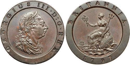  Twopence Königreich Großbritannien (1707-1801) Kupfer Georg III (1738-1820)