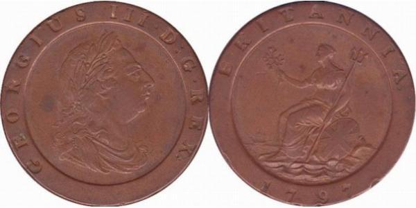  Twopence Königreich Großbritannien (1707-1801) Kupfer Georg III (1738-1820)
