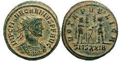  Антониниан Римская империя (27BC-395) Бронза Карин (257-285)