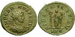  Антониниан Римская империя (27BC-395) Бронза Карин (257-285)
