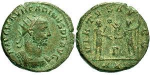  Антониниан Римская империя (27BC-395) Бронза Карин (257-285)