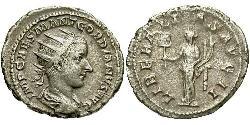  Антониниан Римская империя (27BC-395) Серебро Гордиан III(225-244)