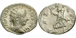  Антониниан Римская империя (27BC-395) Серебро Гордиан III(225-244)