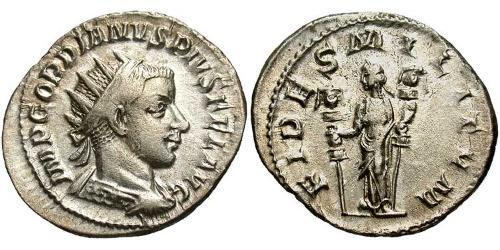  Антониниан Римская империя (27BC-395) Серебро Гордиан III(225-244)