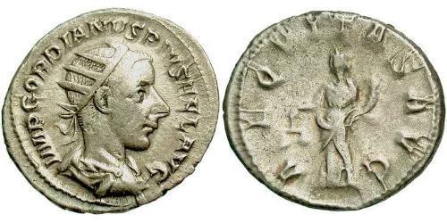  Антониниан Римская империя (27BC-395) Серебро Гордиан III(225-244)