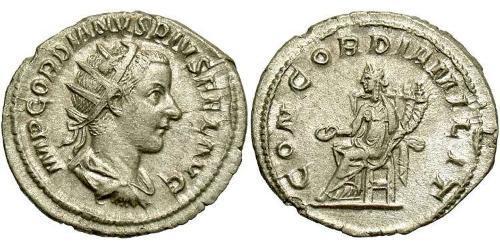  Антониниан Римская империя (27BC-395) Серебро Гордиан III(225-244)