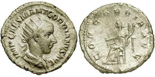  Антониниан Римская империя (27BC-395) Серебро Гордиан III(225-244)