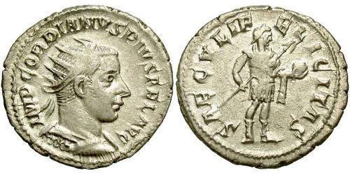  Антониниан Римская империя (27BC-395) Серебро Гордиан III(225-244)