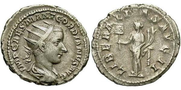  Антониниан Римская империя (27BC-395) Серебро Гордиан III(225-244)