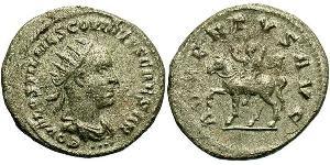  Антонініан Римська імперія (27BC-395) Срібло Гостиліан (230-251)