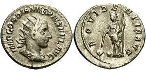  Антонініан Римська імперія (27BC-395) Срібло Гордіан III(225-244)