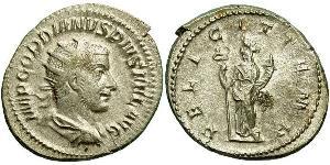  Антонініан Римська імперія (27BC-395) Срібло Гордіан III(225-244)