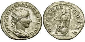  Антонініан Римська імперія (27BC-395) Срібло Гордіан III(225-244)
