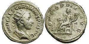  Антонініан Римська імперія (27BC-395) Срібло Гордіан III(225-244)