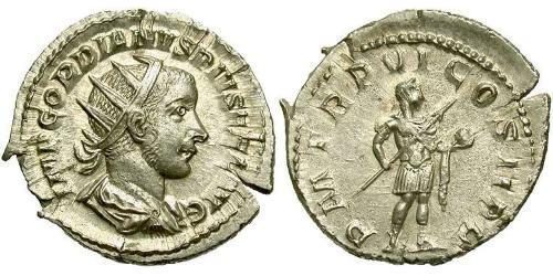  Антонініан Римська імперія (27BC-395) Срібло Гордіан III(225-244)