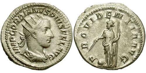  Антонініан Римська імперія (27BC-395) Срібло Гордіан III(225-244)