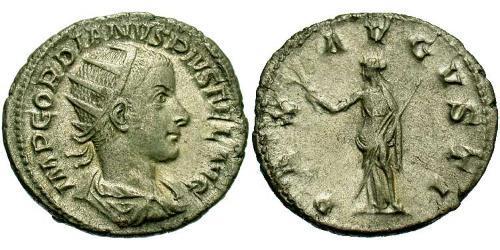  Антонініан Римська імперія (27BC-395) Срібло Гордіан III(225-244)