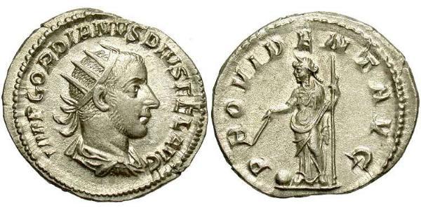  Антонініан Римська імперія (27BC-395) Срібло Гордіан III(225-244)