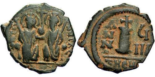  Деканумиум Византийская империя (330-1453) Бронза Юстин II (520-578)