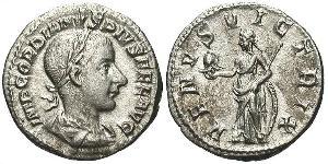  Денарий Римская империя (27BC-395) Серебро Гордиан III(225-244)