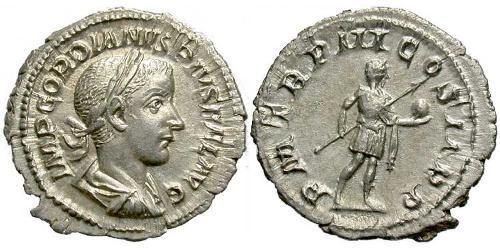  Денарий Римская империя (27BC-395) Серебро Гордиан III(225-244)