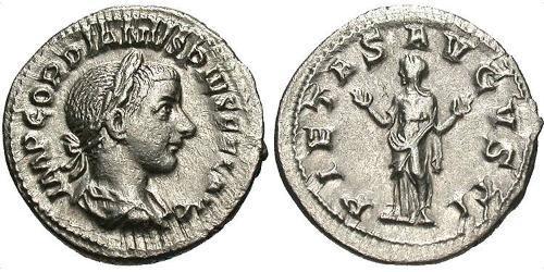  Денарий Римская империя (27BC-395) Серебро Гордиан III(225-244)