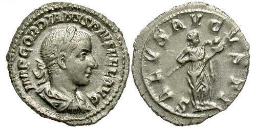  Денарий Римская империя (27BC-395) Серебро Гордиан III(225-244)