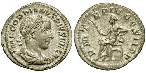  Денарий Римская империя (27BC-395) Серебро Гордиан III(225-244)