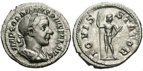  Денарий Римская империя (27BC-395) Серебро Гордиан III(225-244)