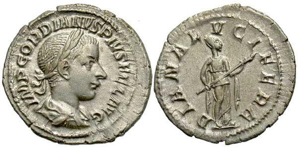  Денарий Римская империя (27BC-395) Серебро Гордиан III(225-244)