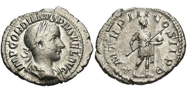  Денарий Римская империя (27BC-395) Серебро Гордиан III(225-244)