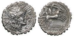  Денарий Римская республика (509BC-27BC) Серебро 
